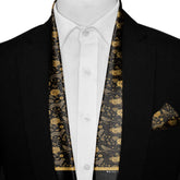 NOIR FAUNA MEN SCARF AND POCKET SQUARE SET – PREMIUM COLLECTION